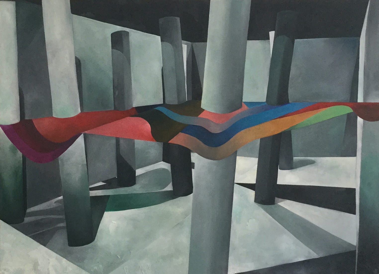 Union of opposites – stasis, 2016 – 130 cm x 95 cm, oil on canvas